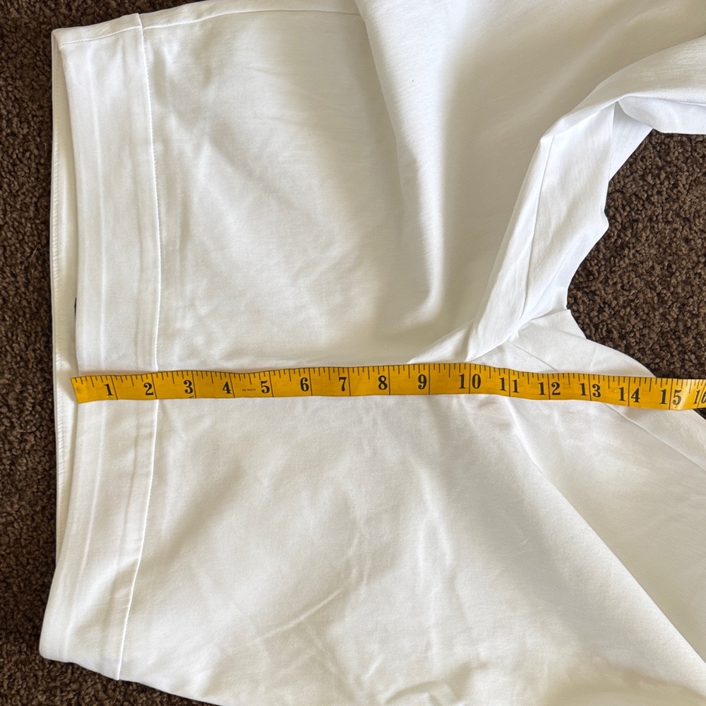 JM Collection White Ankle Pants with Black Accents - Picture 6 of 9